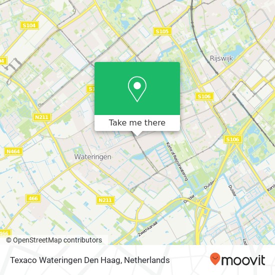 Texaco Wateringen Den Haag kaart