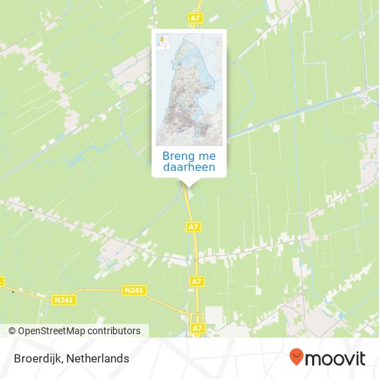 Broerdijk kaart