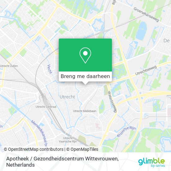 Apotheek / Gezondheidscentrum Wittevrouwen kaart