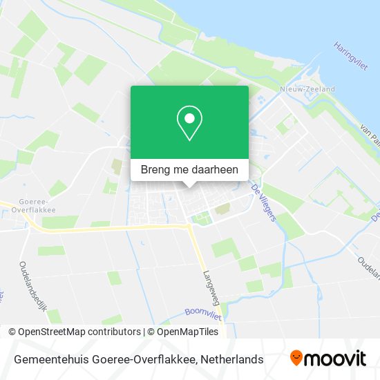Gemeentehuis Goeree-Overflakkee kaart