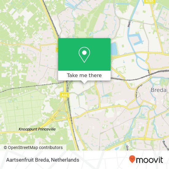 Aartsenfruit Breda kaart