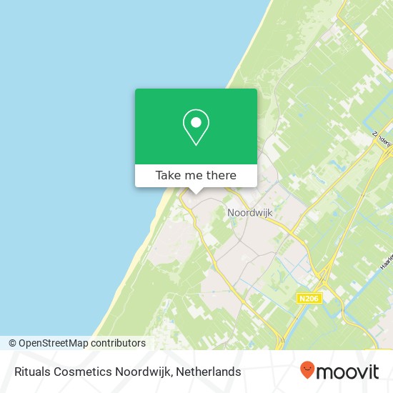 Rituals Cosmetics Noordwijk kaart