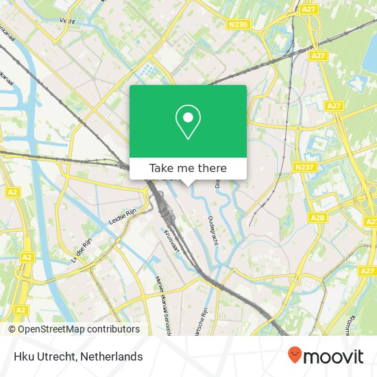 Hku Utrecht kaart