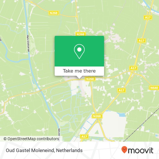 Oud Gastel Moleneind kaart