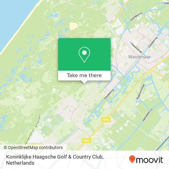 Koninklijke Haagsche Golf & Country Club kaart