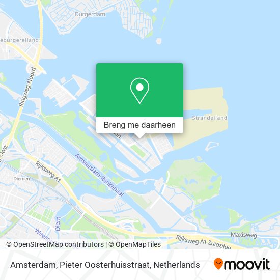 Amsterdam, Pieter Oosterhuisstraat kaart