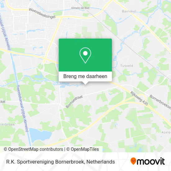 R.K. Sportvereniging Bornerbroek kaart