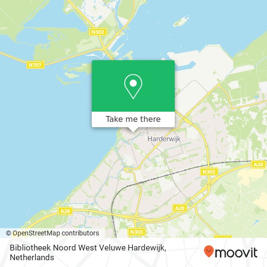 Bibliotheek Noord West Veluwe Hardewijk kaart