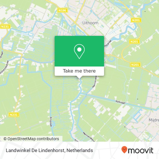 Landwinkel De Lindenhorst kaart