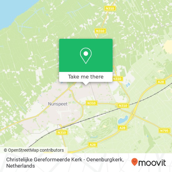 Christelijke Gereformeerde Kerk - Oenenburgkerk kaart