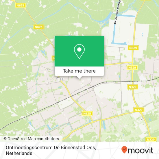 Ontmoetingscentrum De Binnenstad Oss kaart