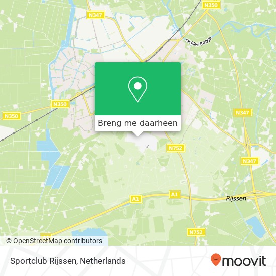 Sportclub Rijssen kaart