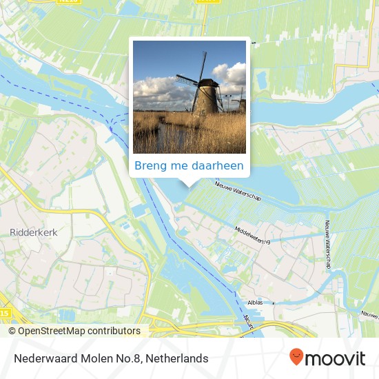 Nederwaard Molen No.8 kaart