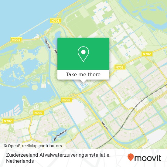 Zuiderzeeland Afvalwaterzuiveringsinstallatie kaart