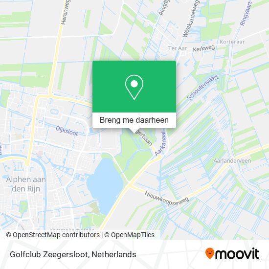 Golfclub Zeegersloot kaart