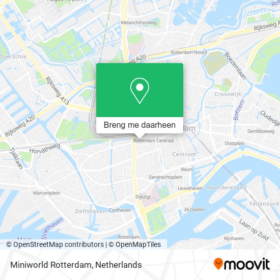 Miniworld Rotterdam kaart