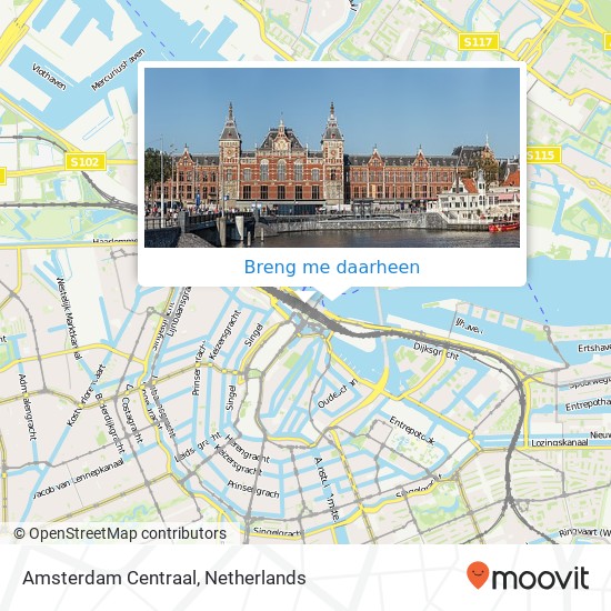 Amsterdam Centraal kaart