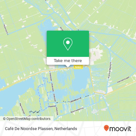 Café De Noordse Plassen kaart