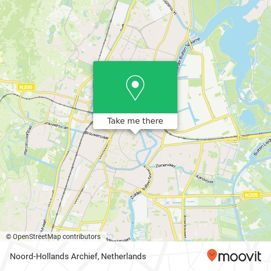 Noord-Hollands Archief kaart