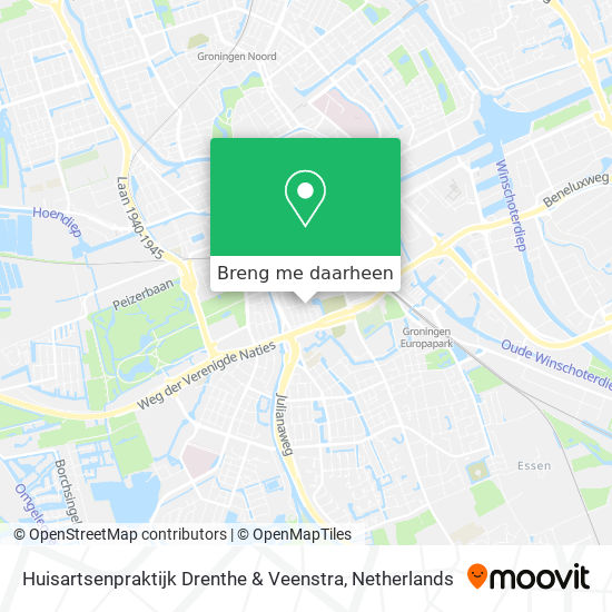 Huisartsenpraktijk Drenthe & Veenstra kaart