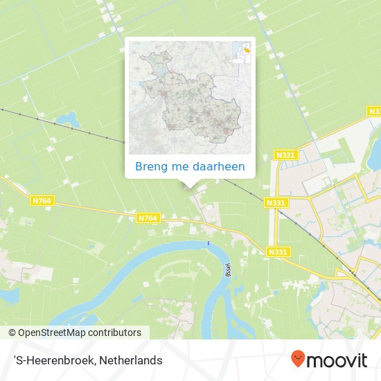 'S-Heerenbroek kaart