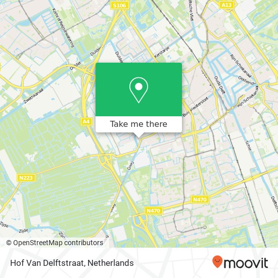 Hof Van Delftstraat kaart