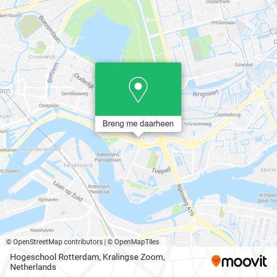 Hogeschool Rotterdam, Kralingse Zoom kaart