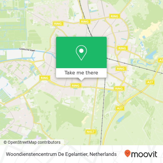 Woondienstencentrum De Egelantier kaart