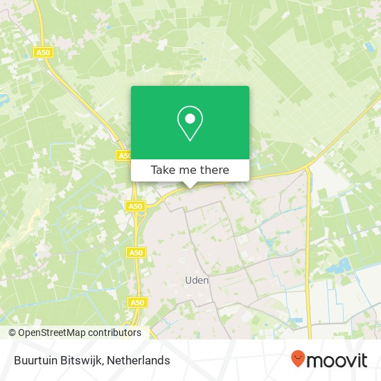 Buurtuin Bitswijk kaart