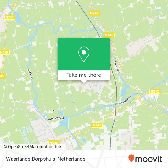 Waarlands Dorpshuis kaart