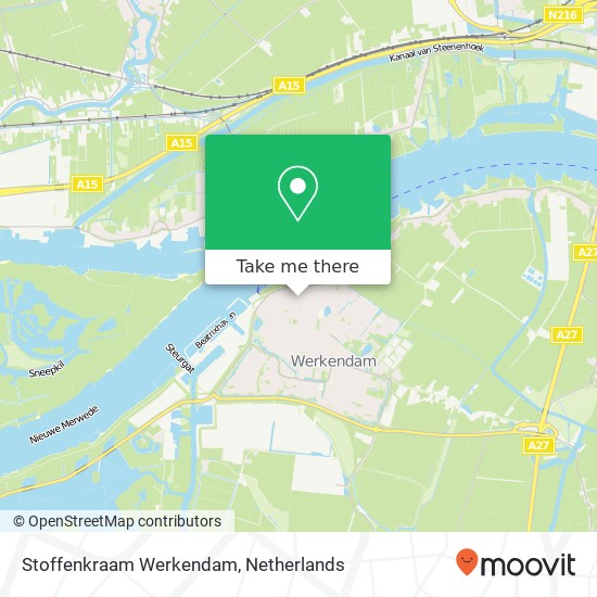 Stoffenkraam Werkendam kaart