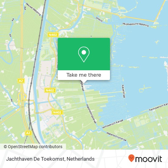 Jachthaven De Toekomst kaart