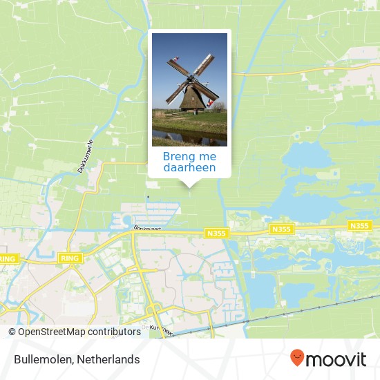 Bullemolen kaart