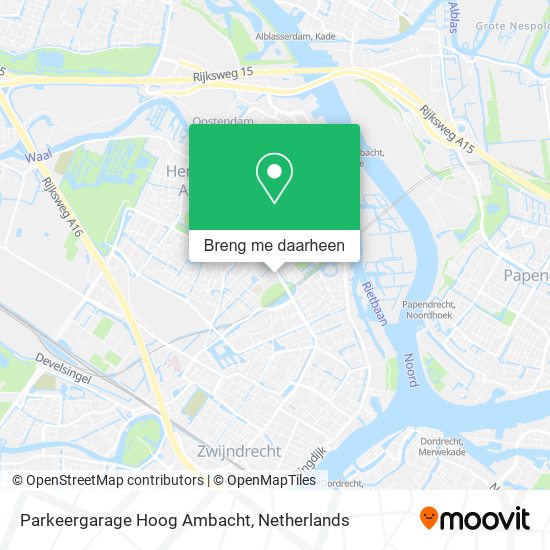 Betuttelen Boom Gevangene Hoe gaan naar Parkeergarage Hoog Ambacht in Hendrik-Ido-Ambacht via Bus,  Metro of Trein?