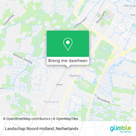 Landschap Noord-Holland kaart