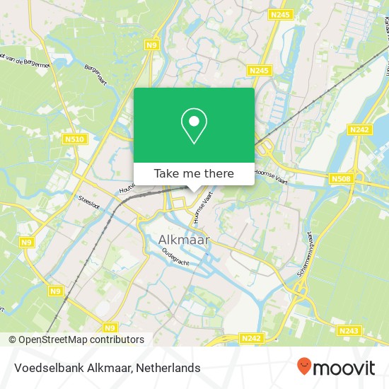 Voedselbank Alkmaar kaart