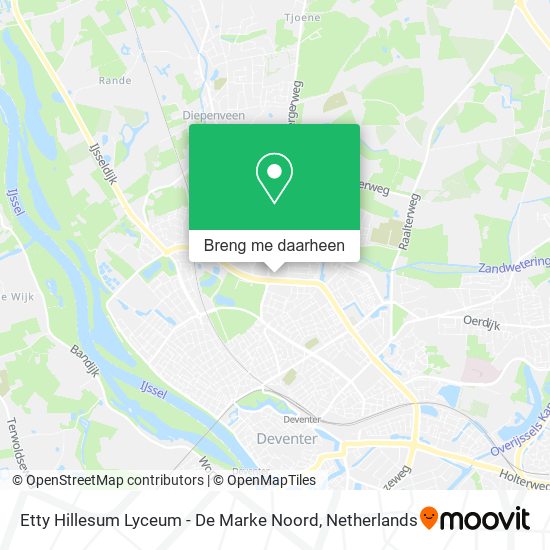 Etty Hillesum Lyceum - De Marke Noord kaart
