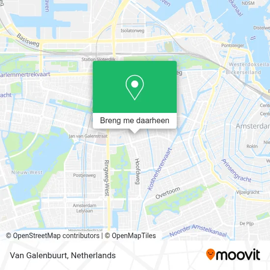 Van Galenbuurt kaart
