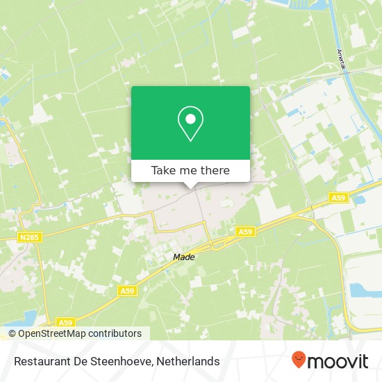 Restaurant De Steenhoeve kaart