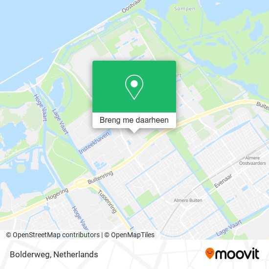 Bolderweg kaart