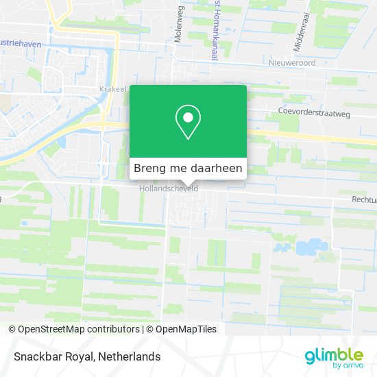 Snackbar Royal kaart