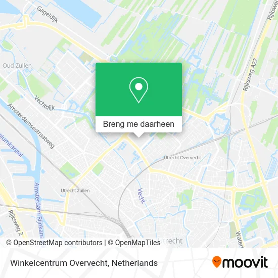 Winkelcentrum Overvecht kaart