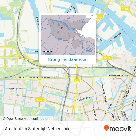 Amsterdam Sloterdijk kaart