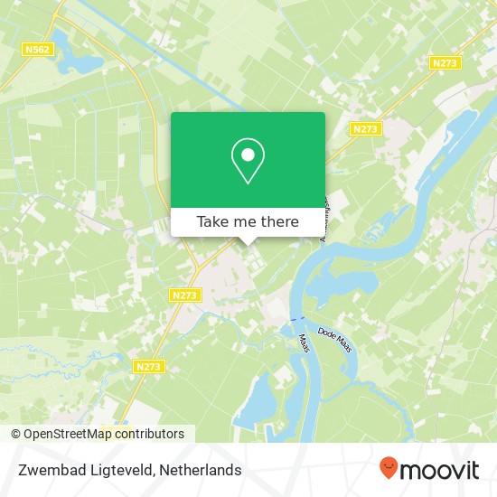 Zwembad Ligteveld kaart