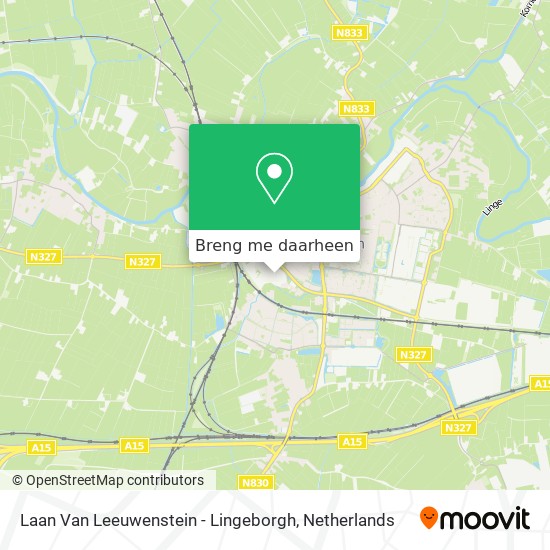 Laan Van Leeuwenstein - Lingeborgh kaart