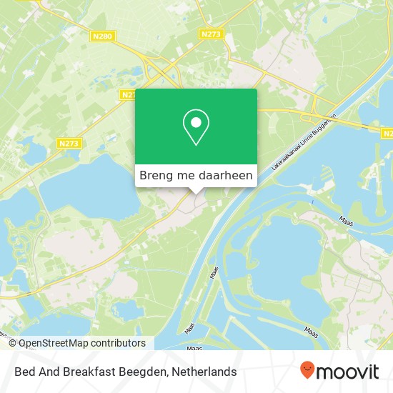 Bed And Breakfast Beegden kaart