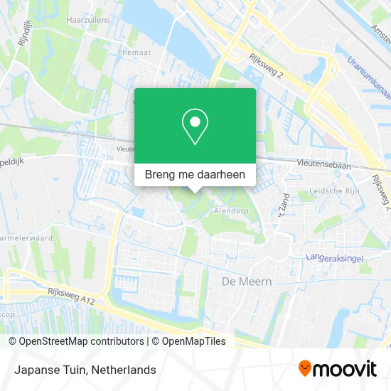 Japanse Tuin kaart