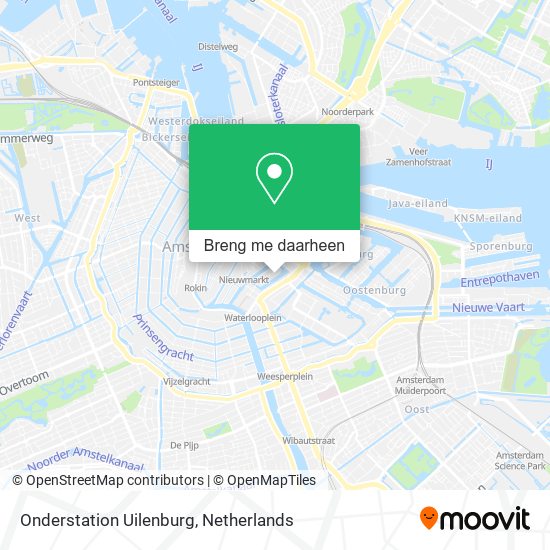 Onderstation Uilenburg kaart