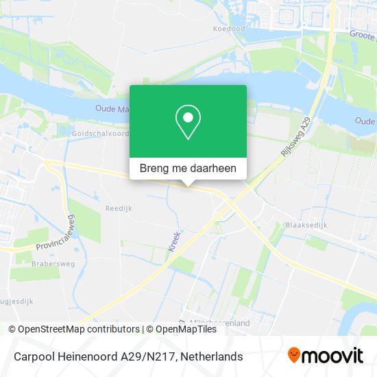 Carpool Heinenoord A29/N217 kaart