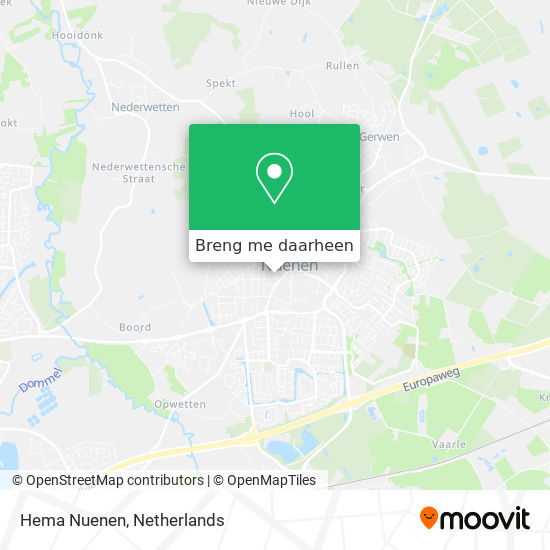 Hema Nuenen kaart